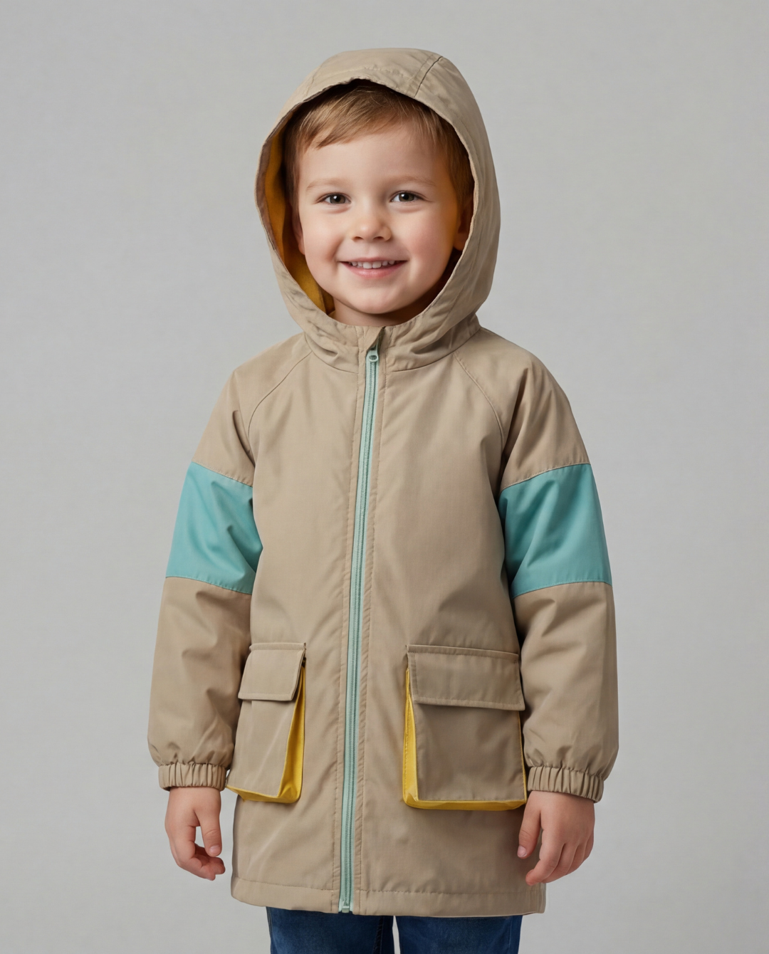 CHAQUETA IMPERMEABLE POWER GIRL CAMEL