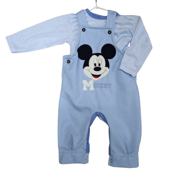 CONJUNTO IMPORTADO OVEROL MICKEY AZUL