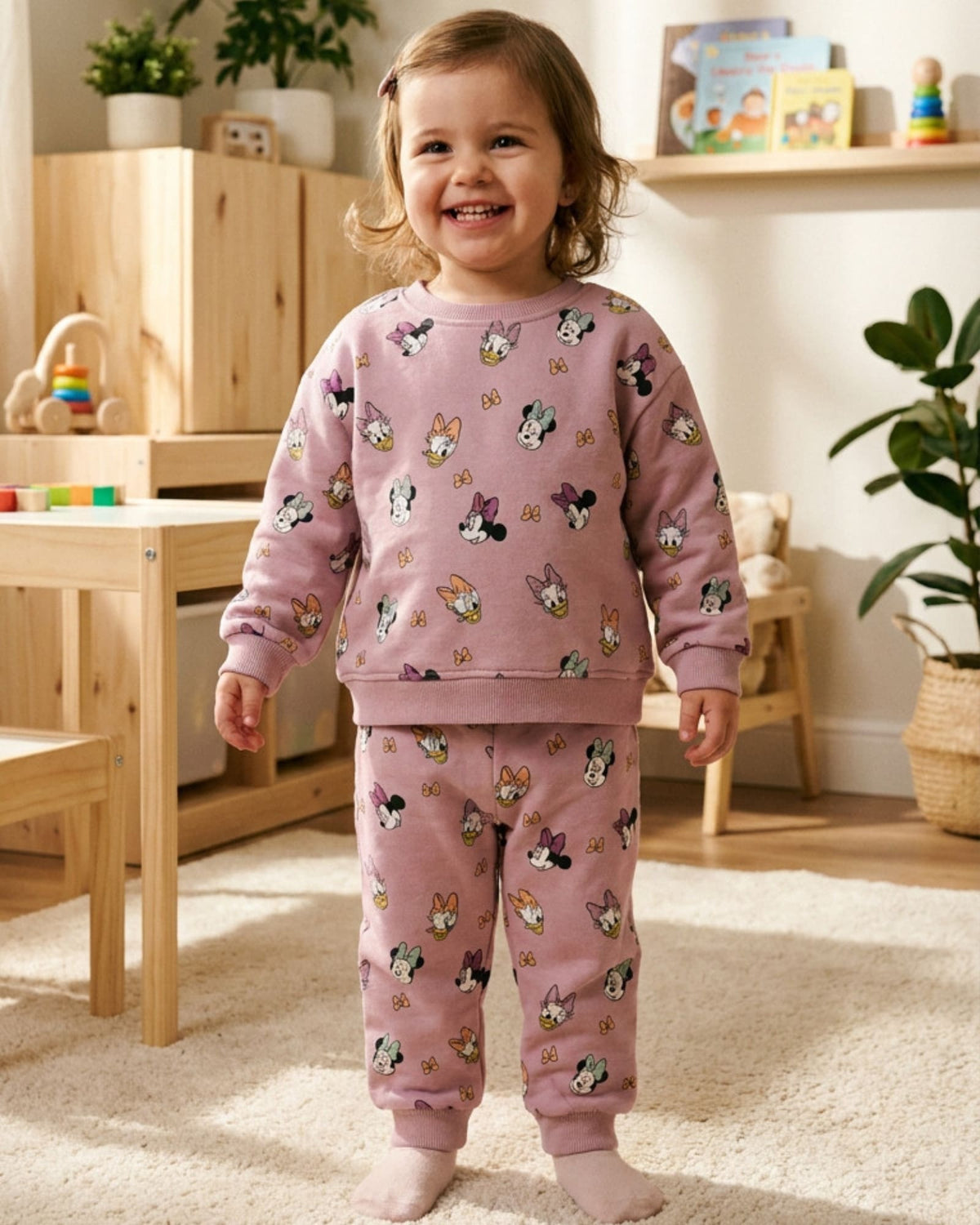 CONJUNTO SUDADERA MINNIE MOUSE MORA