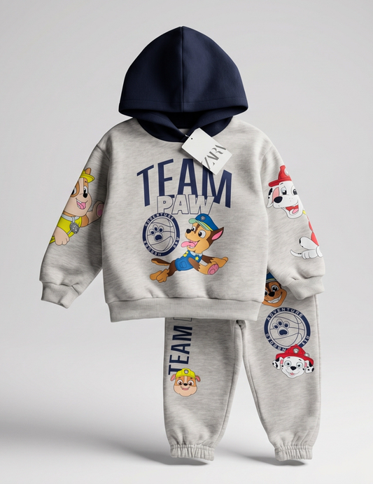 CONJUNTO SUDADERA PAW PATROL GRIS