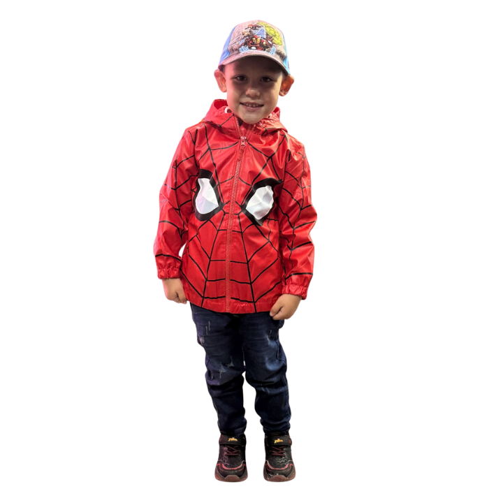CHAQUETA IMPORTADA IMPERMEABLE SPIDERMAN
