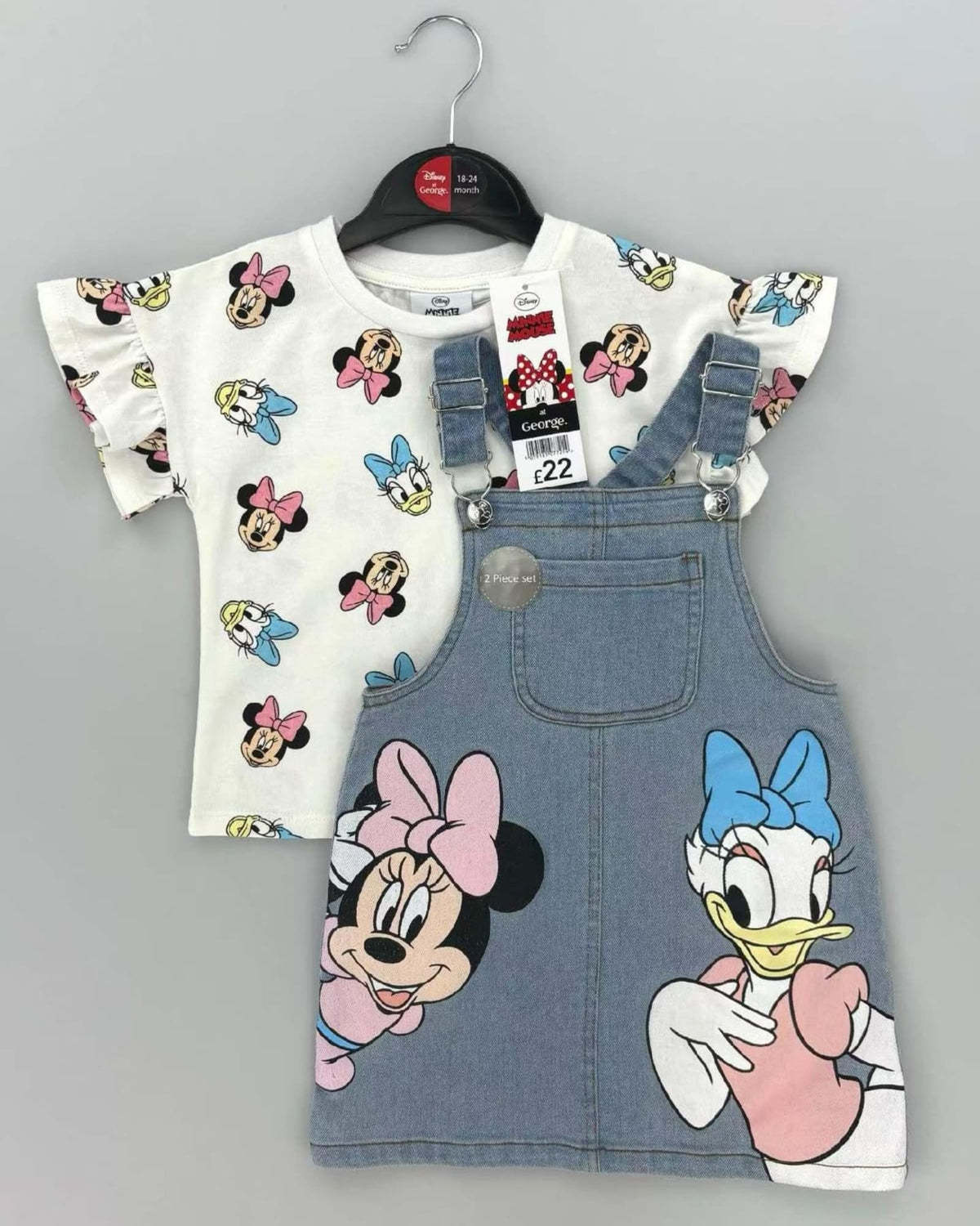 CONJUNTO IMPORTADO BATA JEAN MINNIE Y DAISY