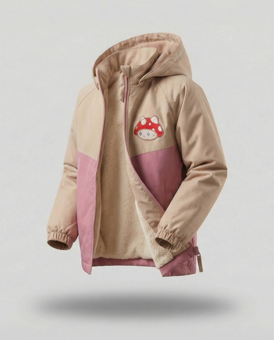 CHAQUETA IMPERMEABLE HONGUITO ROSA