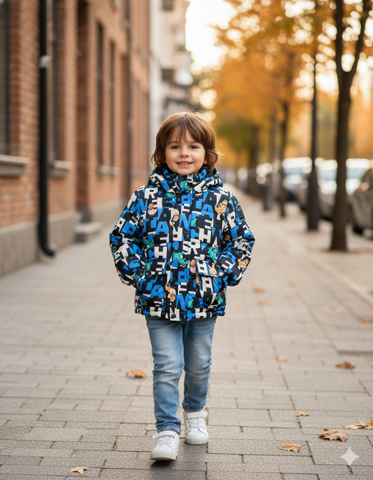 CHAQUETA IMPORTADA DINO AZUL