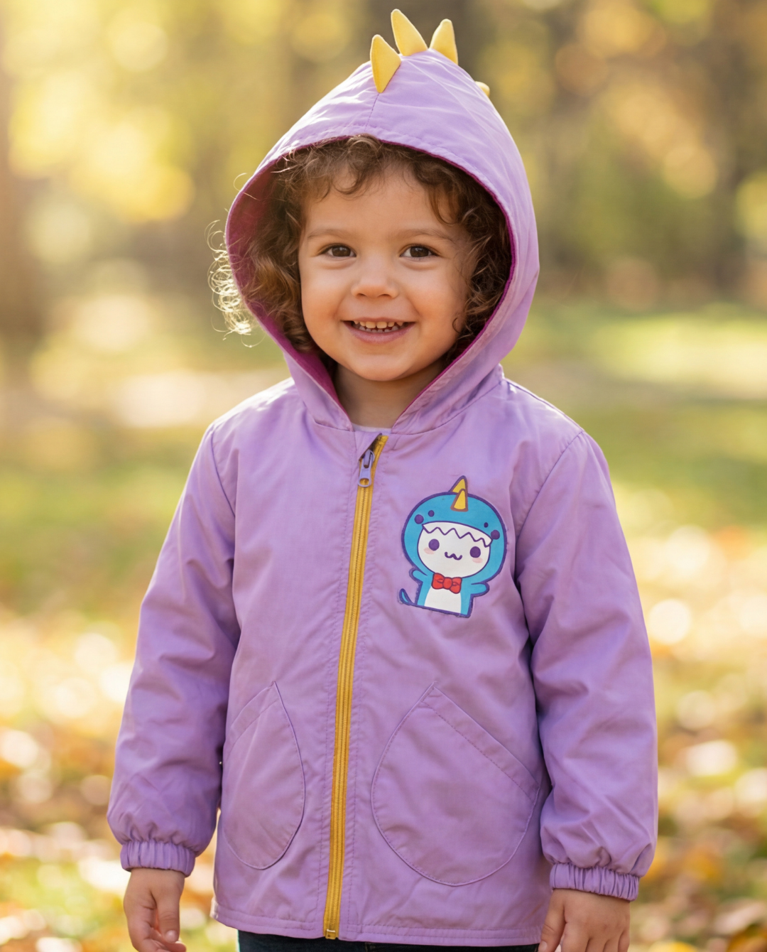 CHAQUETA IMPERMEABLE DINO LILA