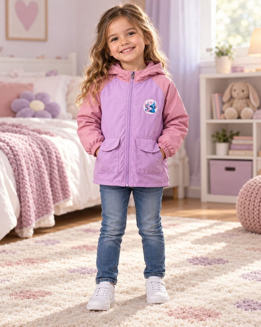 CHAQUETA IMPERMEABLE ANGELA Y STITCH