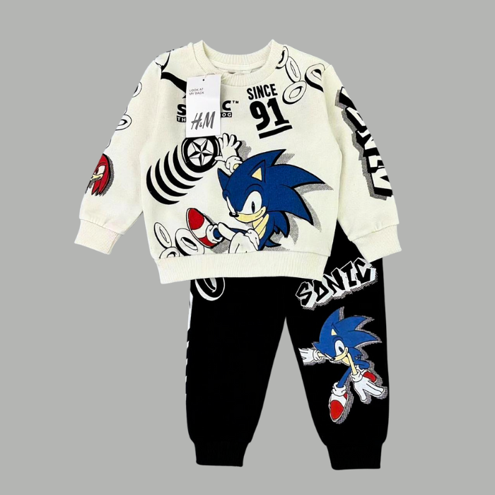 CONJUNTO SUDADERA SONIC PANTALON NEGRO