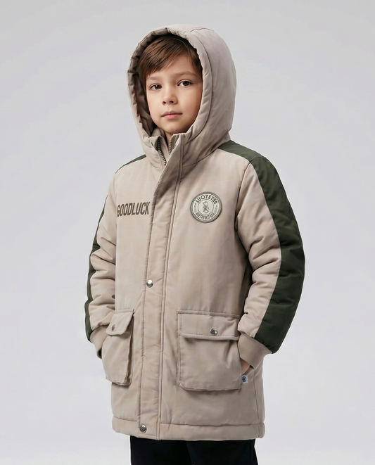 CHAQUETA IMPERMEABLE GOOD LUCK BEIGE