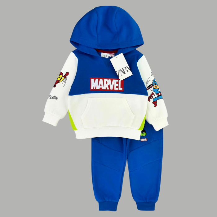 CONJUNTO SUDADERA MARVEL AZUL