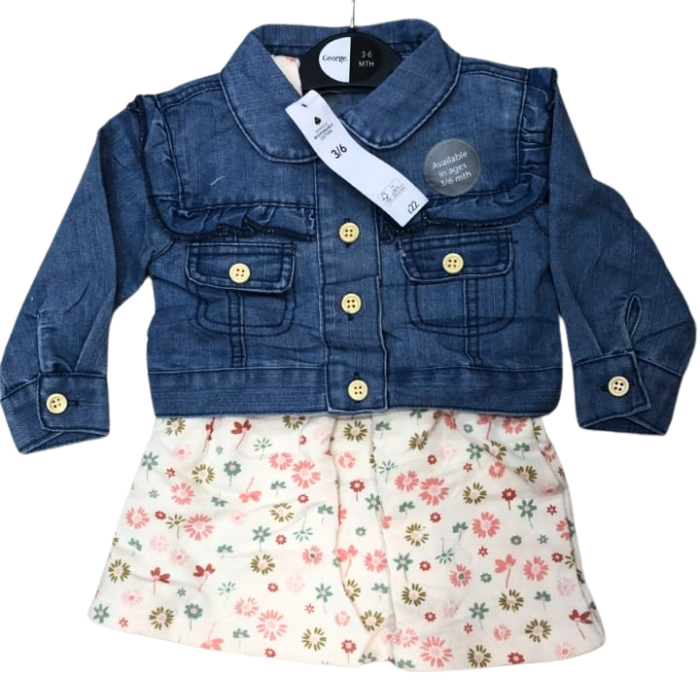 CONJUNTO IMPORTADO VESTIDO + CHAQUETA JEAN