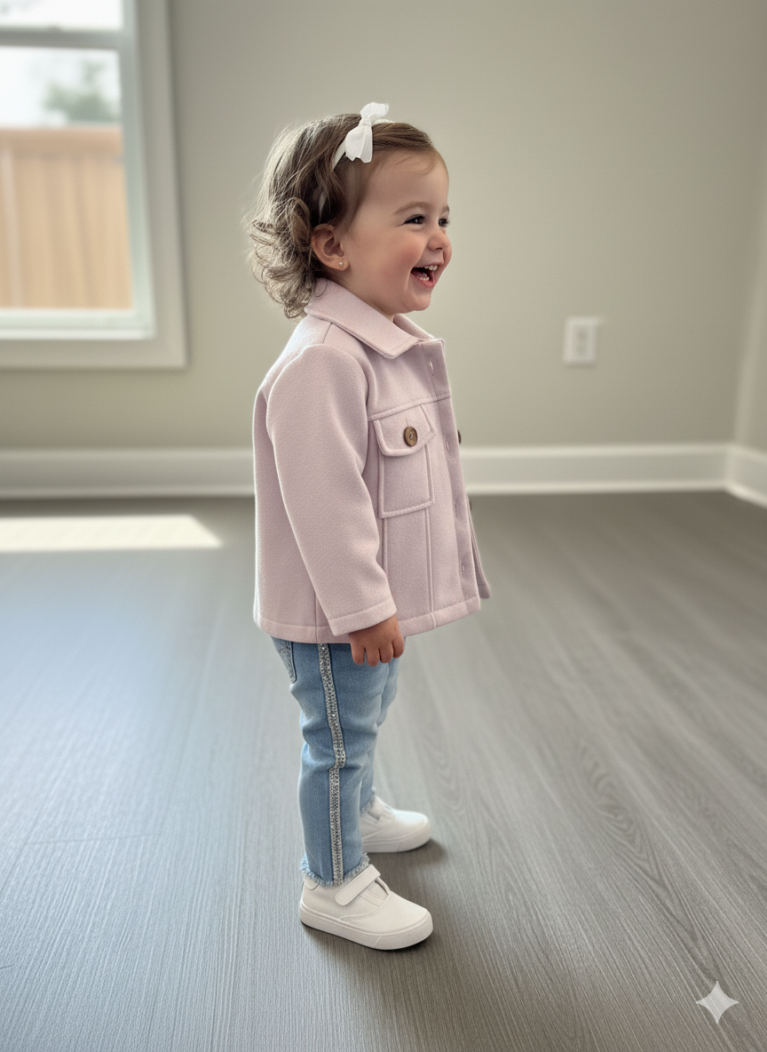 CONJUNTO 3 PIEZAS GABAN JEAN Y BLUSA