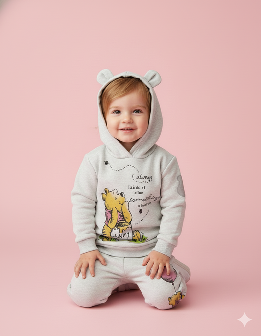 CONJUNTO SUDADERA WINNIE POOH GRIS
