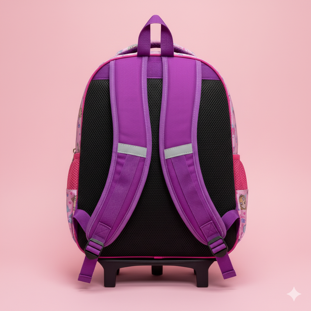 KIT X3 MALETA DOBLE RUEDAS + CARTUCHERA + LONCHERA PAW PATROL