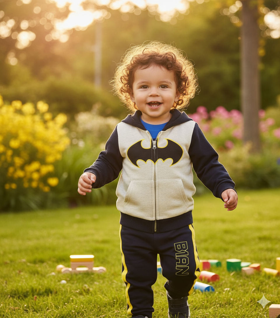 CONJUNTO SUDADERA BATMAN 3 PIEZAS