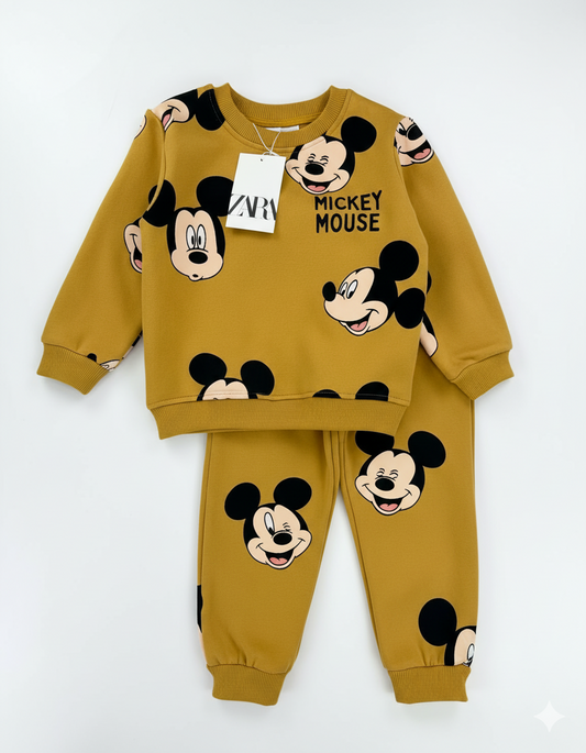 CONJUNTO SUDADERA MICKEY AMARILLA