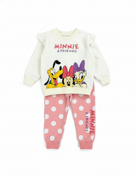 CONJUNTO SUDADERA MINNIE PANTALON PUNTOS