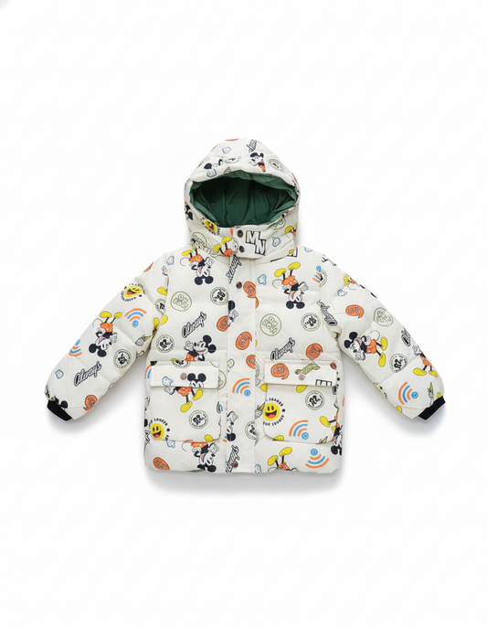CHAQUETA IMPORTADA MICKEY BLANCA PREMIUM