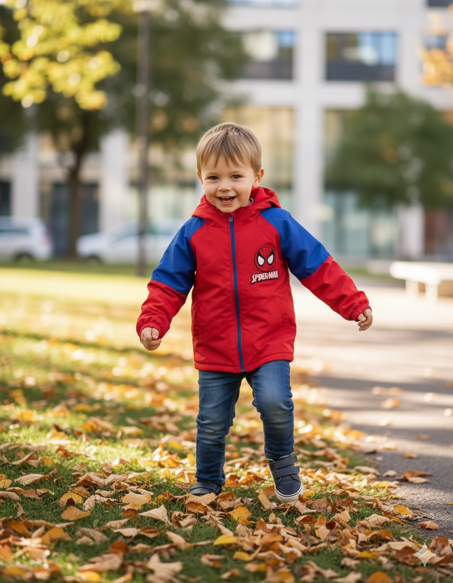 CHAQUETA IMPERMEABLE SPIDERMAN