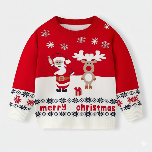 SACO NAVIDEÑO SANTA & RENO MERRY CHRYSTMAS