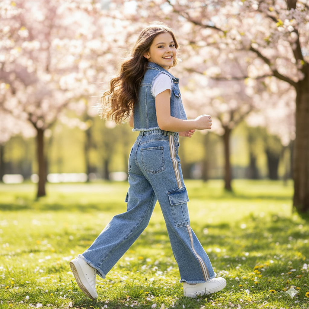 CONJUNTO 3 PIEZAS JEAN CHALECO