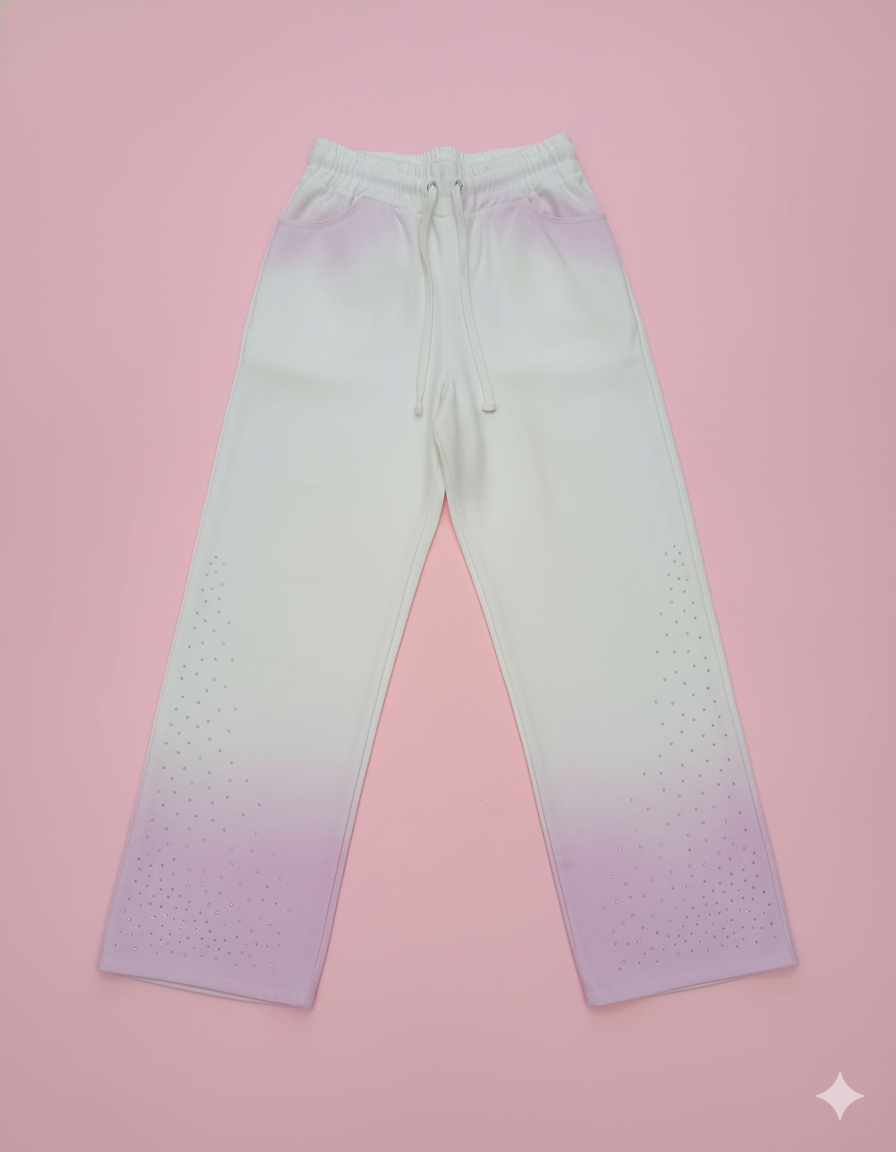 PANTALÓN OBRE ROSADO BRILLOS