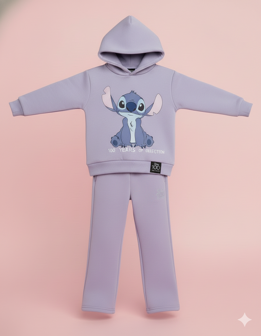CONJUNTO SUDADERA STITCH LILA