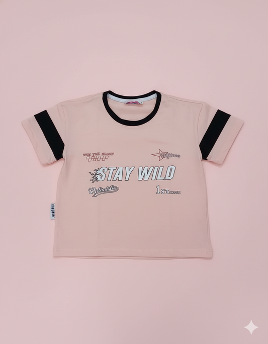 CAMIISETA ROSADA STAY WILD
