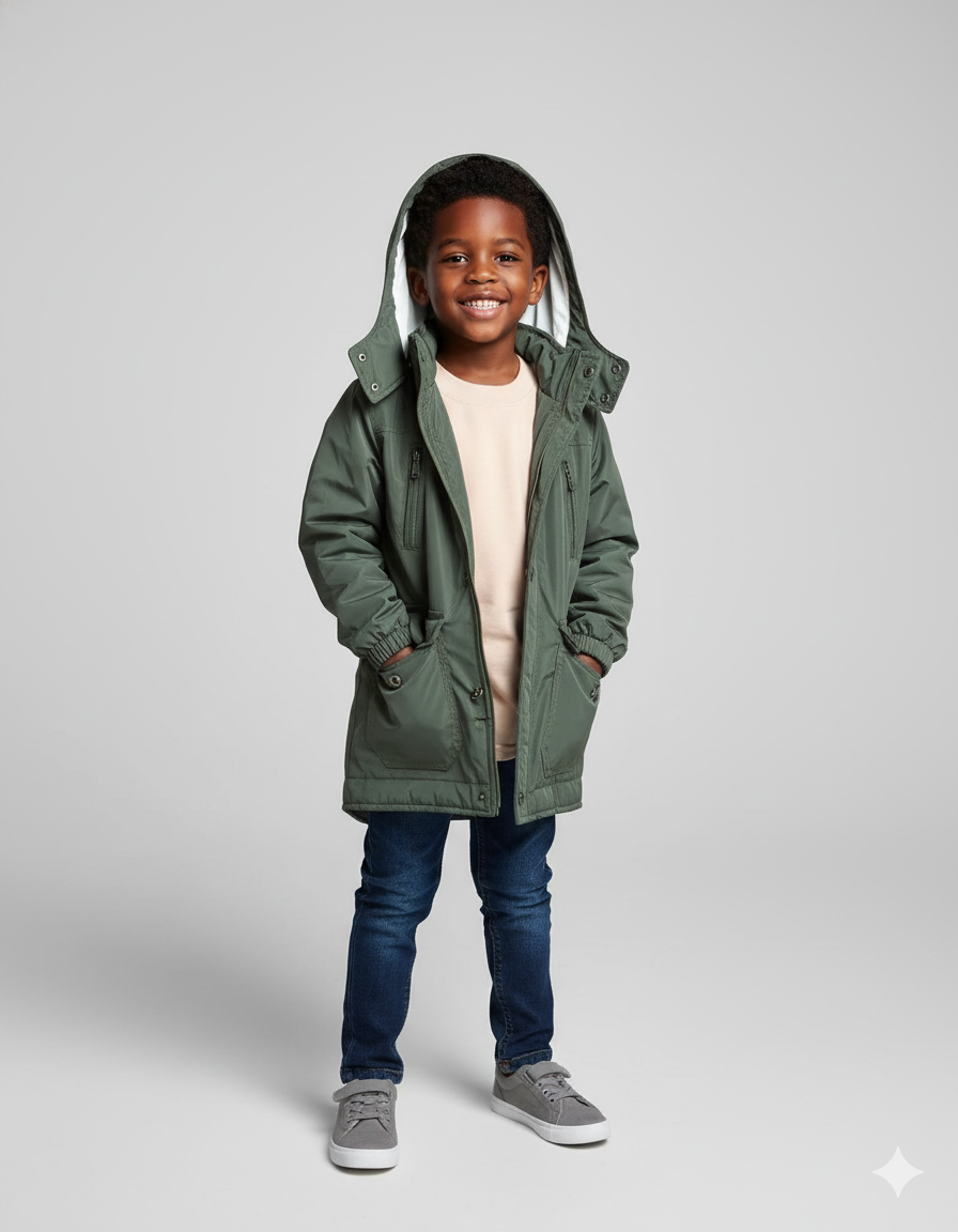 CHAQUETA IMPERMEABLE VERDE