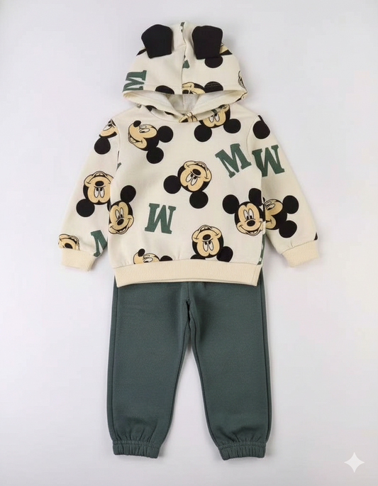 CONJUNTO SUDADERA MICKEY PANTALON VERDE