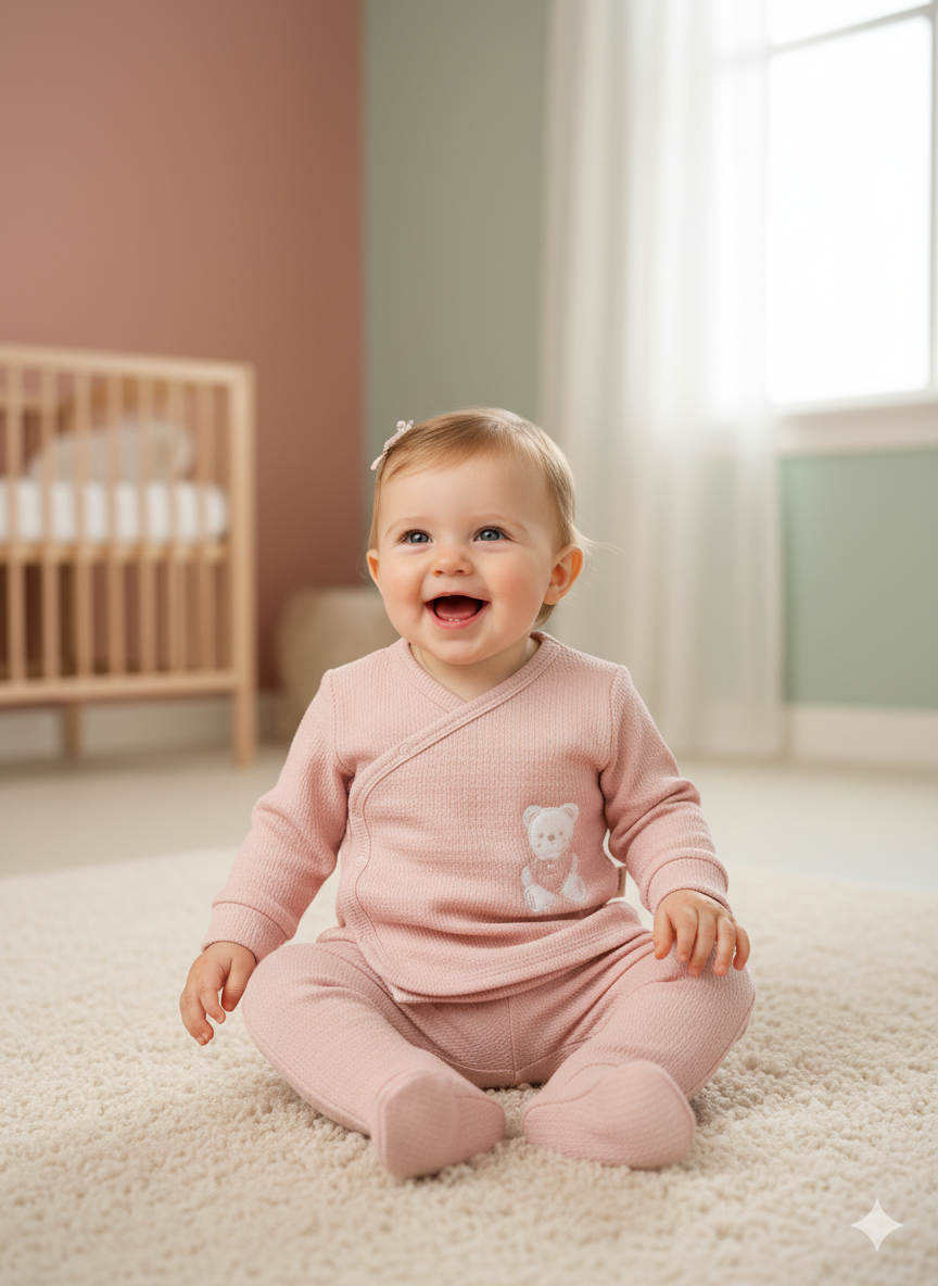 CONJUNTO 2 PIEZAS PIJAMA BODDIE ROSA