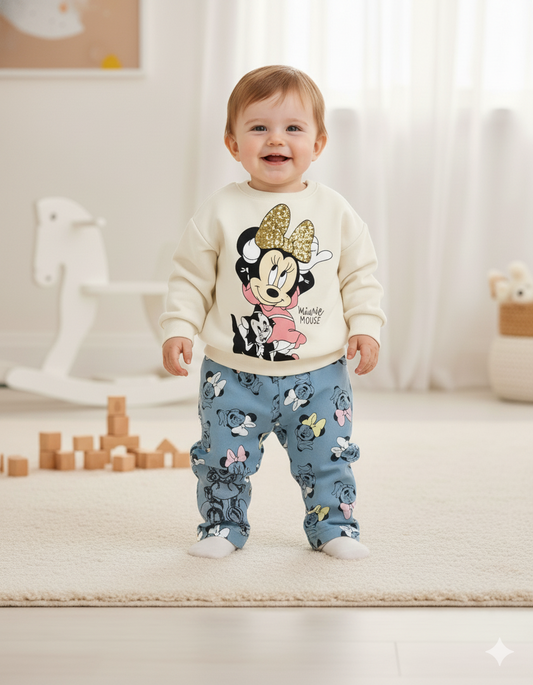 CONJUNTO IMPORTADO BUSO Y JEAN MINNIE MOUSE