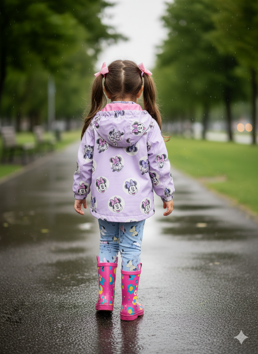 CHAQUETA IMPORTADA IMPERMEABLE MINNIE MOUSE