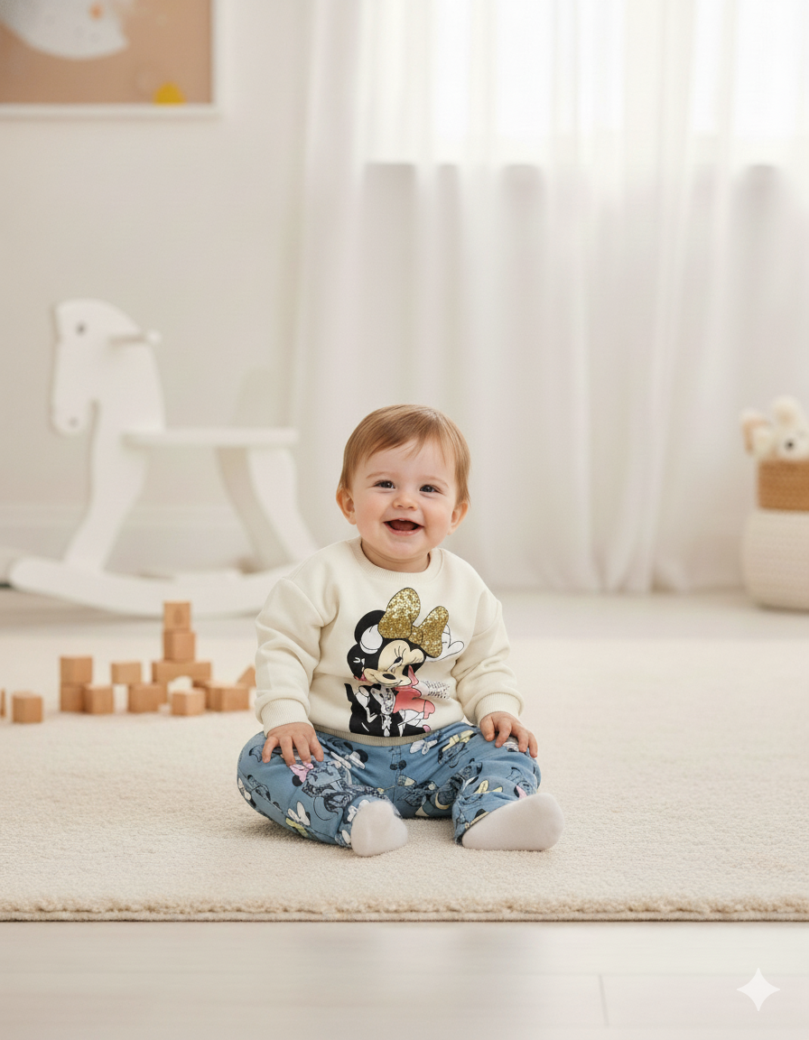 CONJUNTO IMPORTADO BUSO Y JEAN MINNIE MOUSE