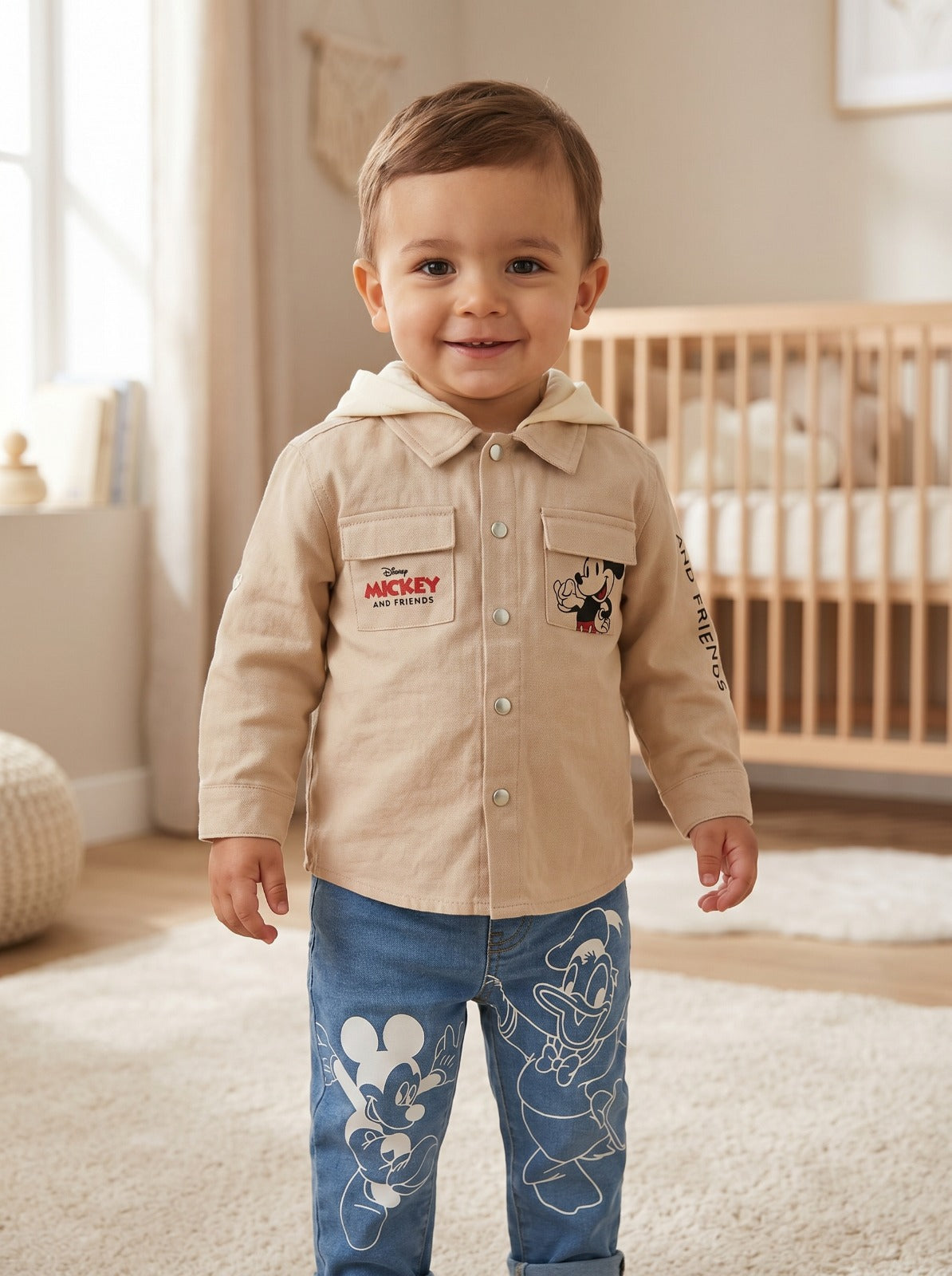 CONJUNTO IMPORTADO CAMISA JEAN MICKEY