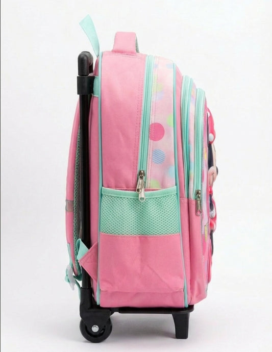 KIT X3 MALETA RUEDAS + CARTUCHERA + LONCHERA MINNIE 3