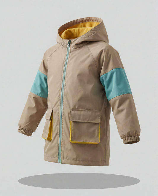 CHAQUETA IMPERMEABLE POWER GIRL CAMEL