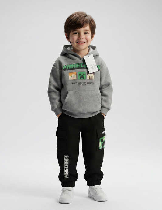 CONJUNTO SUDADERA MINE CRAFT