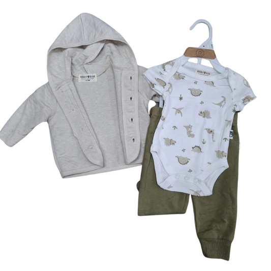 CONJUNTO IMPORTADO 3 PIEZAS DINOS