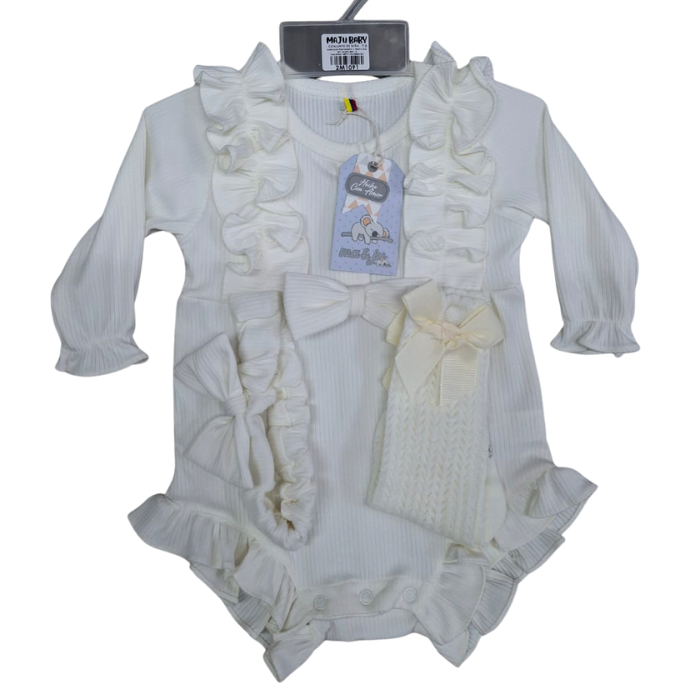 CONJUNTO IMPORTADO 3 PIEZAS BODDY BEIGE