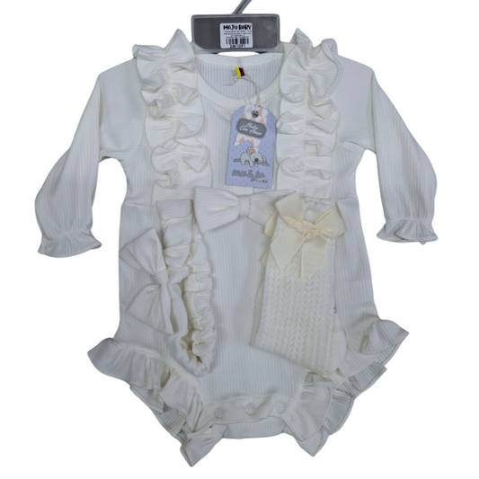 CONJUNTO IMPORTADO 3 PIEZAS BODDY BEIGE
