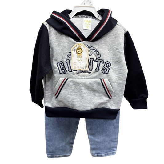 CONJUNTO IMPORTADO 2 PIEZAS BUZO GIANT Y JEAN