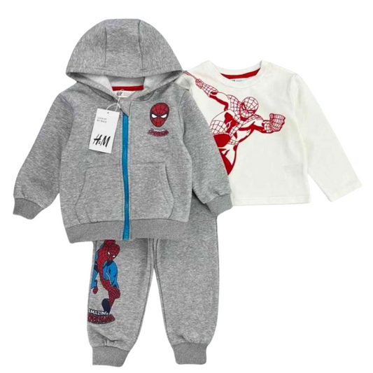 CONJUNTO SUDADERA SPIDERMAN 3 PIEZAS