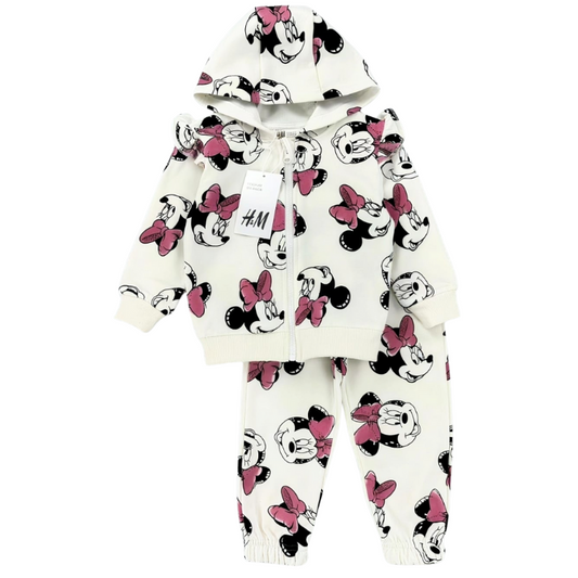CONJUNTO SUDADERA MINNIE MOUSE BLANCA