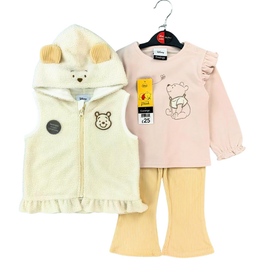 CONJUNTO IMPORTADO WINNIE POOH 3 PIEZAS