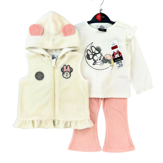 CONJUNTO IMPORTADO MINNIE MOUSE 3 PIEZAS