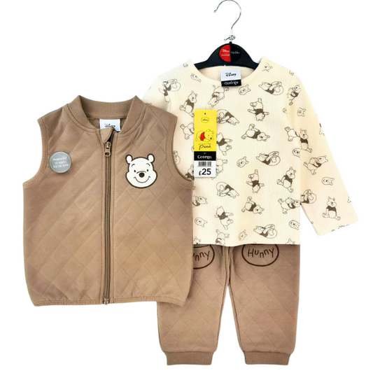 CONJUNTO IMPORTADO WINNIE POOH 3 PIEZAS