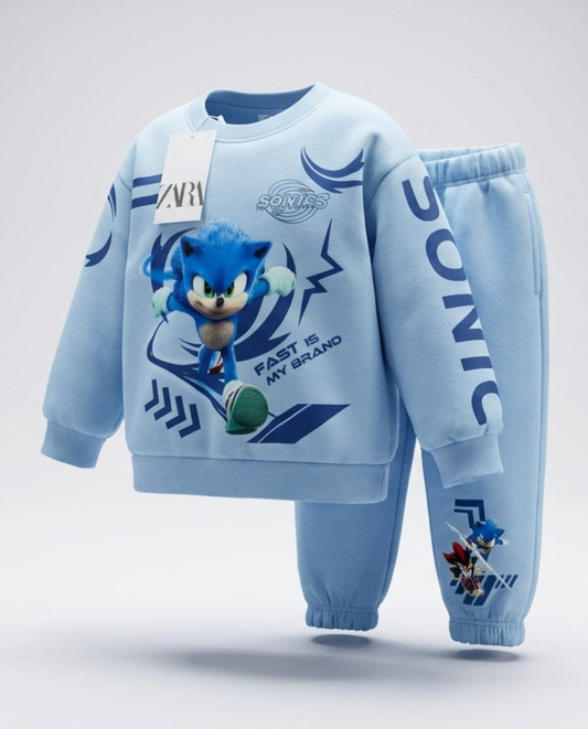 CONJUNTO SUDADERA SONIC GRIS