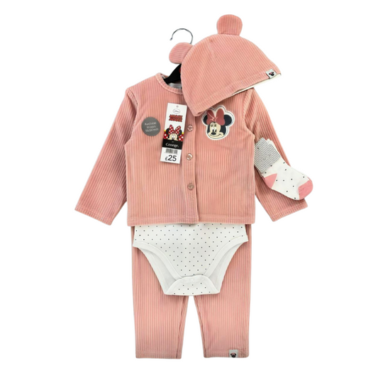 CONJUNTO IMPORTADO MINNIE MOUSE 5 PIEZAS ROSA
