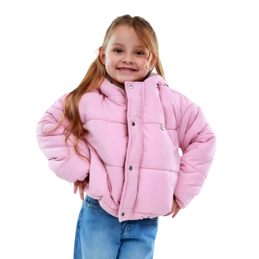 CHAQUETA OVERSIZED CAPOTA ROSA