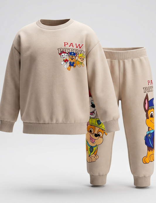 CONJUNTO SUDADERA PAW PATROL BEIGE